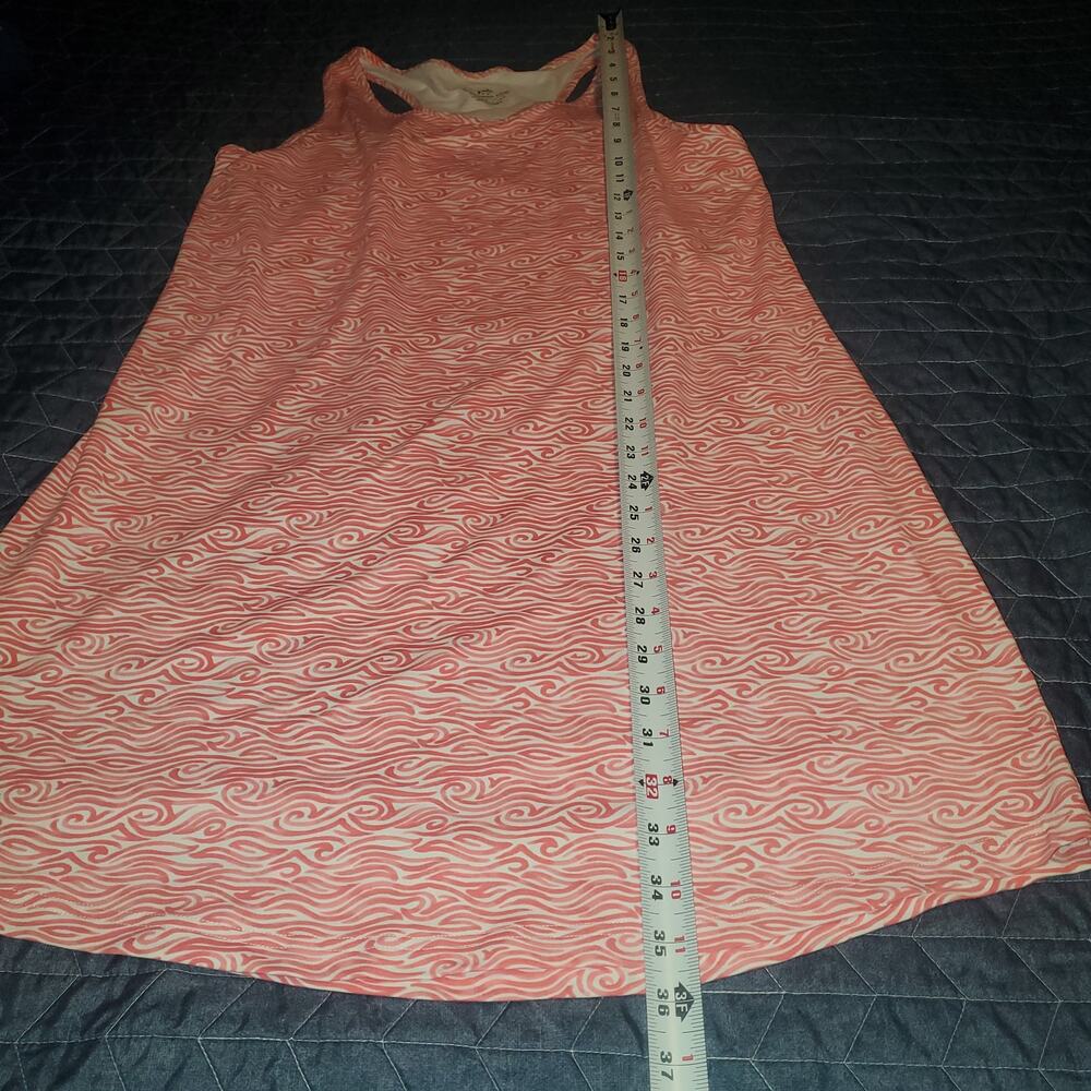 Southern Tide Willa Racing Waves UPF Performance Dress Rosewood Red Size L - Picture 8 of 8